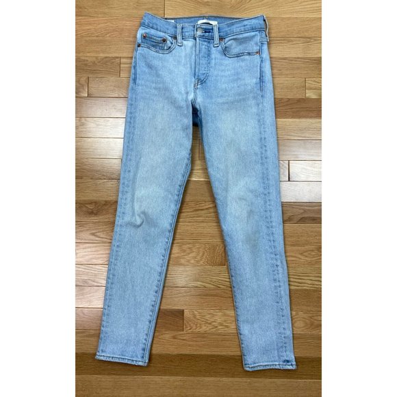 *Levi's Wedgie Button Bly Denim Jeans Womens Size 25 Light Wash Cotton Casual - Picture 3 of 11